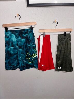 Under Armour Boys' Athletic Shorts bundle (3 pairs - Size Medium)